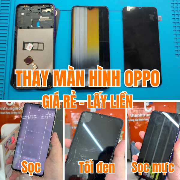 Các lỗi màn hình Oppo phổ biến